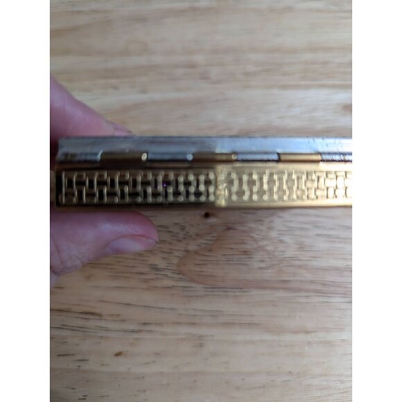 Dorset 5th Avenue Silver and gold tone w/ pads etched flowers engrave space 2x3 - Picture 11 of 15